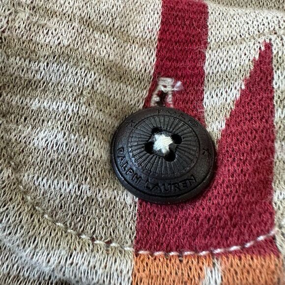 Polo by Ralph Lauren Shawl Collar Navajo Western Print Knit Cardigan Sweater, M - Picture 6 of 14